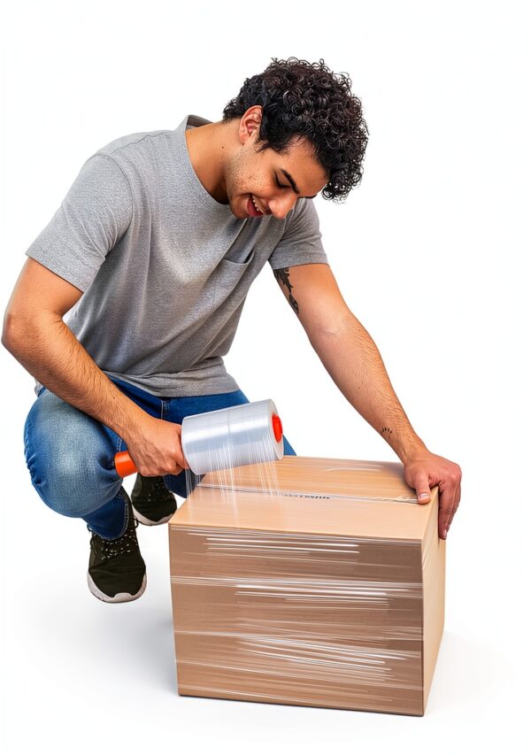 JARLINK Stretch Wrap Film 4 Pack Clear Plastic Moving-5