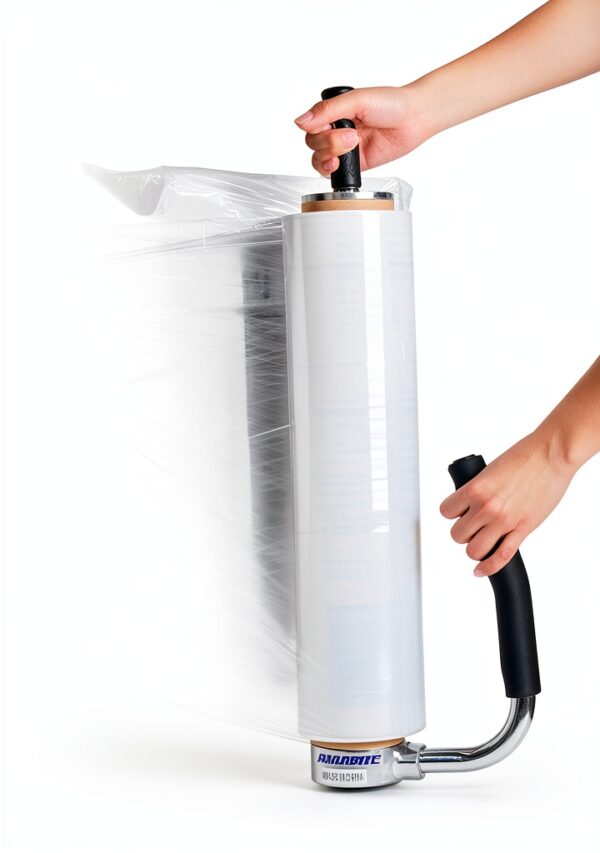 Amarite Stretch Film Dispenser Steel Chrome Rubber Packaging-4