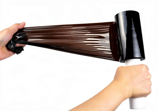 Black Stretch Film BOMEI PACK Industrial Self Adhering-2