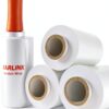 JARLINK Stretch Wrap Film 4 Pack Clear Plastic Moving-3