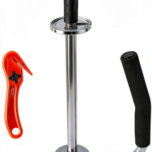 Amarite Stretch Film Dispenser Steel Chrome Rubber Packaging-0