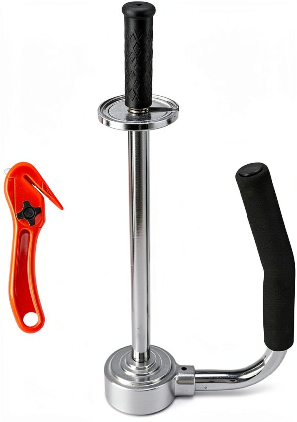 Amarite Stretch Film Dispenser Steel Chrome Rubber Packaging-0