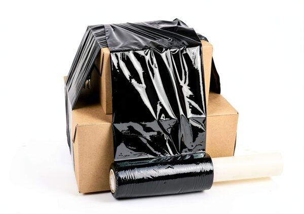 Black Stretch Film BOMEI PACK Industrial Self Adhering-4