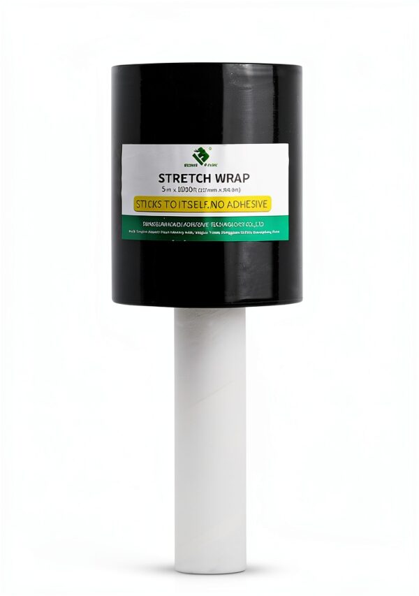 Black Stretch Film BOMEI PACK Industrial Self Adhering-0