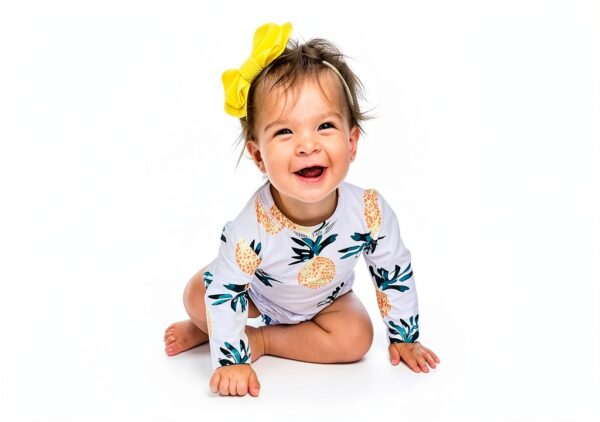 Baby Girl Ruffle Swimsuit UPF 50 Sun Protection Quick Change-3