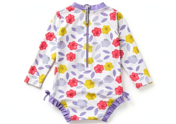 Baby Girls UPF 50 Swimwear Sunsuit Zipper Protection-1