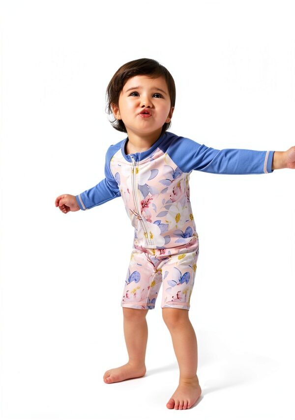 Baby Girls Swimwear Sunsuit Nylon Spandex L1102-2