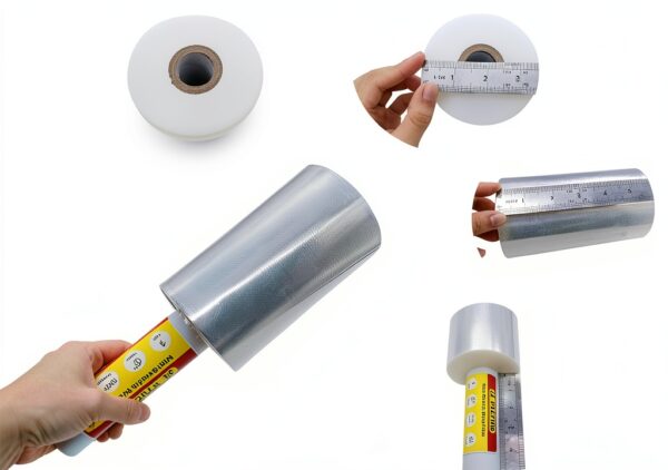 JA PACKING Stretch Film Clear 6 Inch Handle Packaging-1