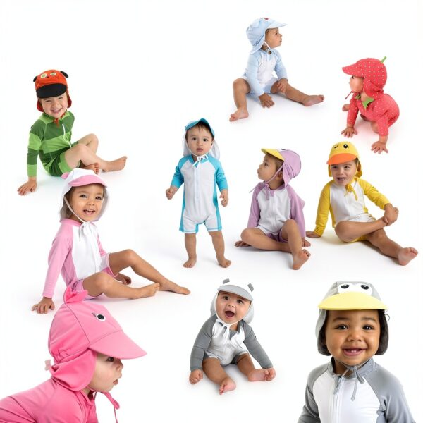 Cuddle Club Baby Sunsuit UPF 50 Swimwear Boys Girls-4