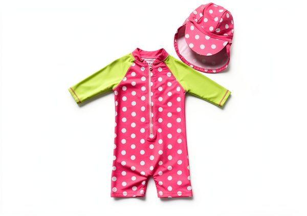 Baby Girl Sunsuit UPF 50 Swimwear Long Sleeve Sun Protection