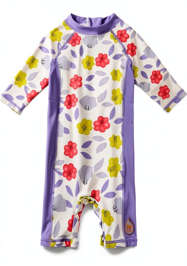 BONVERANO Baby Girl Swimsuit UPF 50 Sun Protection Long