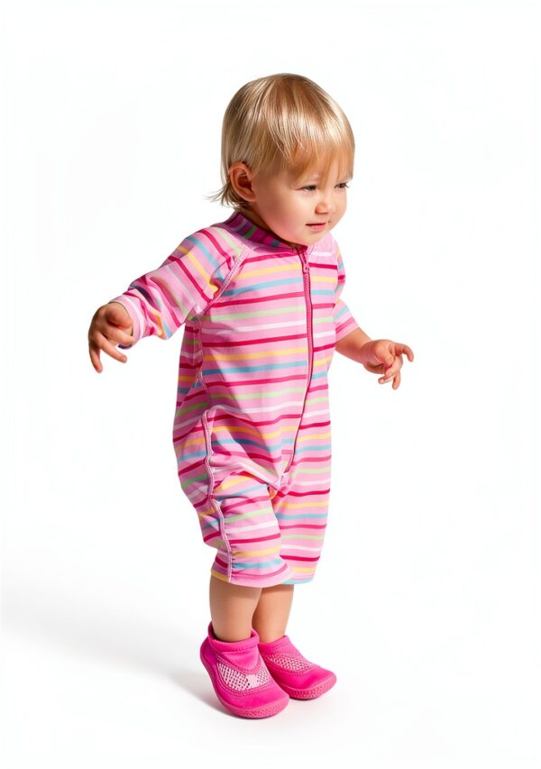 Baby Girls Swimwear Sunsuit i play Quick Dry UPF Protection-2