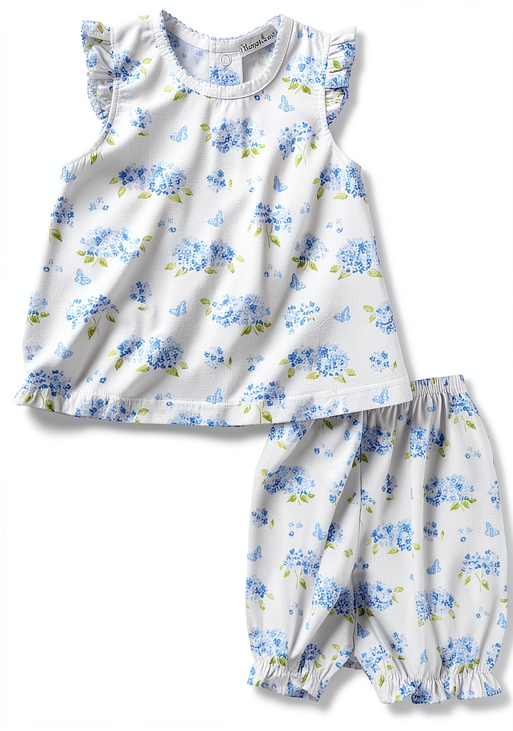 Kissy Kissy baby girls swimsuit sunsuit on an infant at the beach