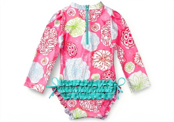 IEFIEL Baby Girls Swimsuit Polyamide Spandex Long Sleeve-1