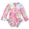 IEFIEL Baby Girls Swimsuit Polyamide Spandex Long Sleeve-5