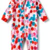 Baby Girls UPF 50 Sunsuit Long Sleeve Sun Protection-0