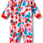Baby Girls UPF 50 Sunsuit Long Sleeve Sun Protection-0