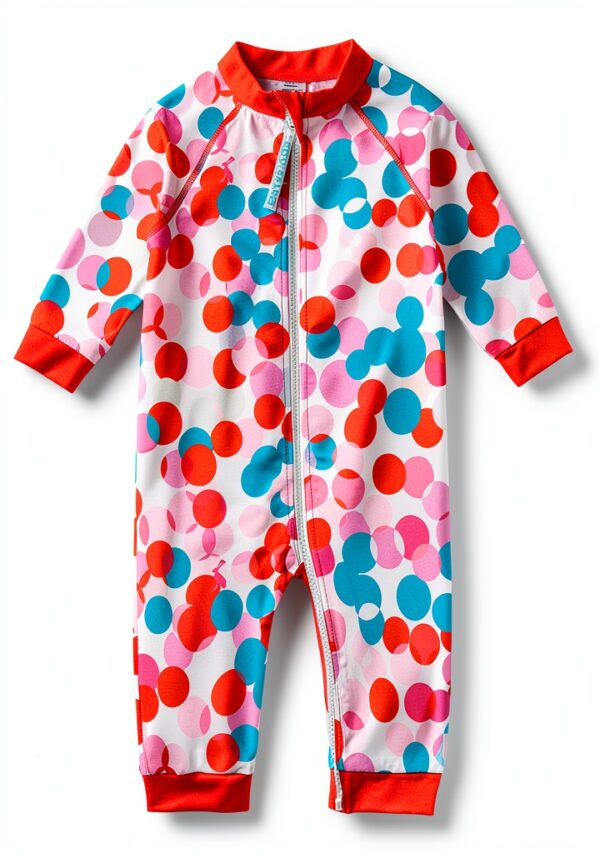 Baby Girls UPF 50 Sunsuit Long Sleeve Sun Protection-0