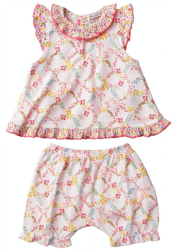 Kissy Kissy Baby Girls Garden Trellis Sunsuit Swimwear