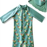 Baby Girls Swimwear Sunsuit Spandex Nylon Summer Beach-0