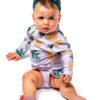 Baby Girl Ruffle Swimsuit UPF 50 Sun Protection Quick Change-4