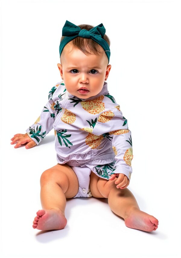 Baby Girl Ruffle Swimsuit UPF 50 Sun Protection Quick Change-4