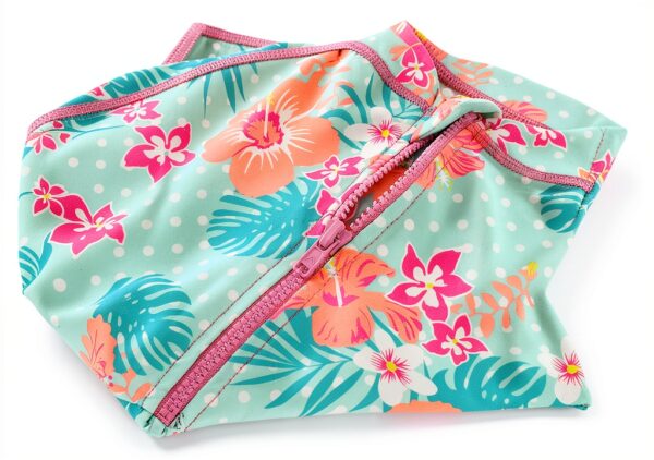 Baby Girl Swimwear Sunsuit Floral Design Short Sleeve-5