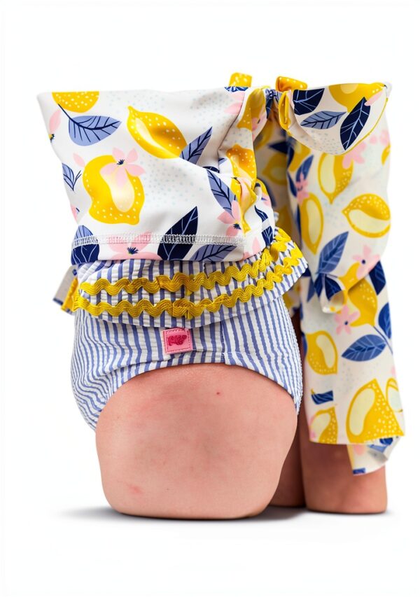 Baby Girls Rash Guard Set UPF 50 Long Sleeve Swimwear-6