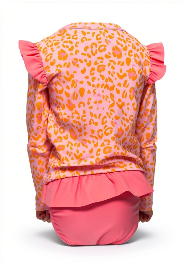 Baby Girls UPF 50 Long Sleeve Rash Guard Set Swimwear-1