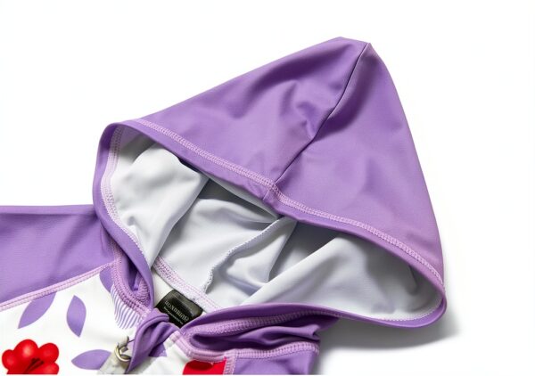 Baby Girls UPF 50 Sunsuit Hoodie Full Zip Swimwear-2