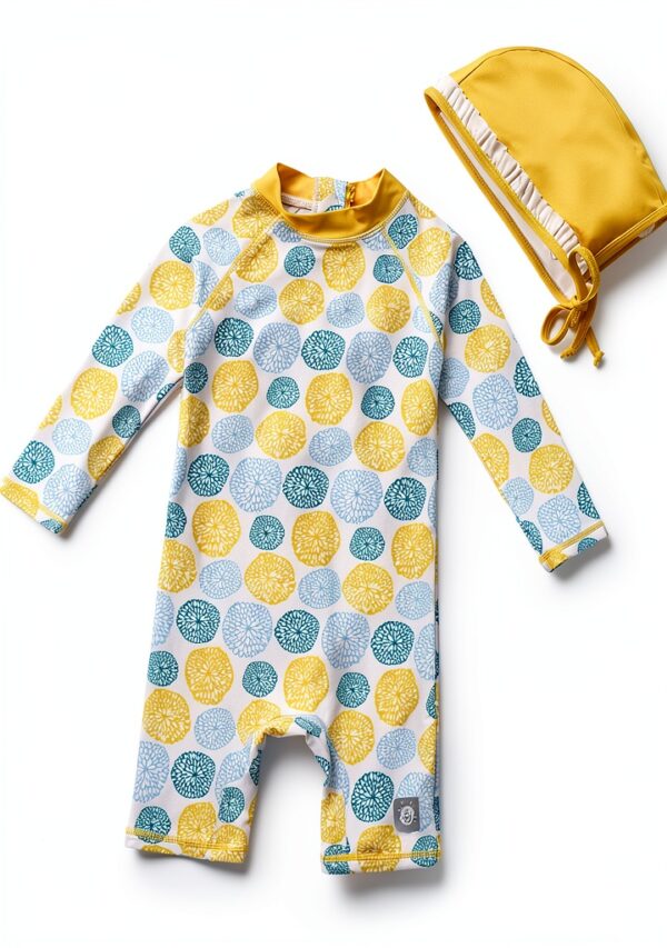 Baby Girls UPF 50+ Sunsuit Zipper Swimwear Sun Protection-0