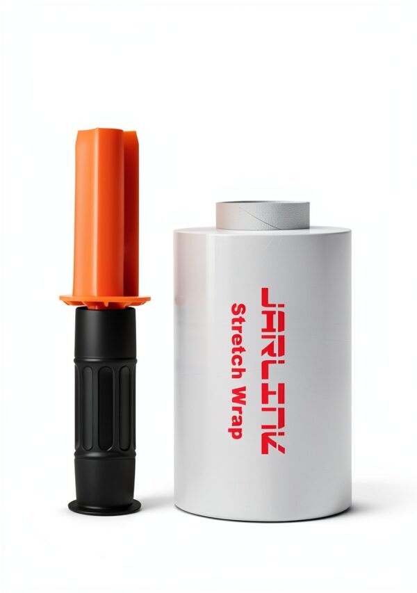 JARLINK Heavy Duty Stretch Wrap Clear Plastic 4 Rolls-1