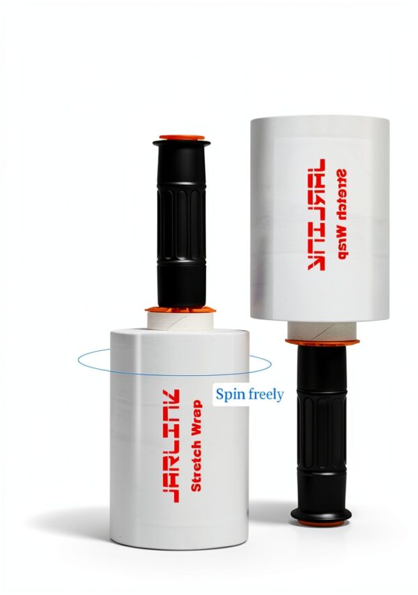 JARLINK Heavy Duty Stretch Wrap Clear Plastic 4 Rolls-2