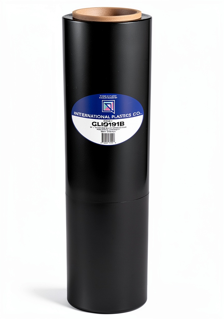 Wrapping furniture with black stretch film in a home setting