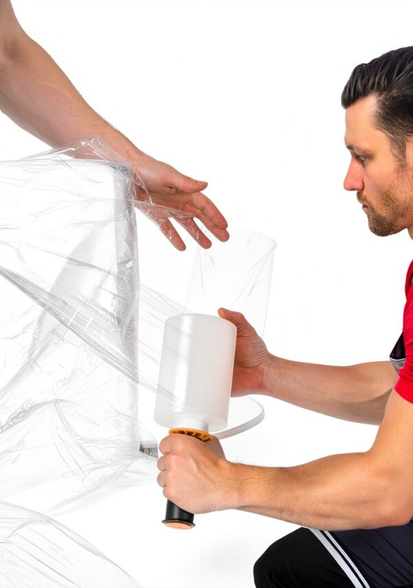 JARLINK Heavy Duty Stretch Wrap Clear Plastic 4 Rolls-4