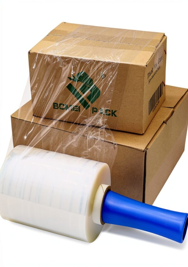 BOMEI PACK Clear Stretch Film Plastic Wrap Storage Moving-1