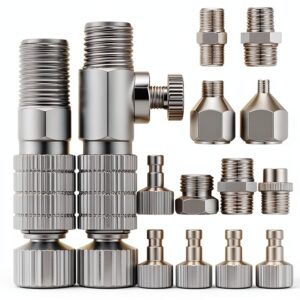 Deshunke Airbrush Adapter Set 16-Piece Quick Disconnect Fittings-0