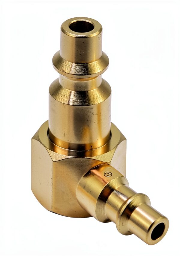 Air Hose Fittings 1/4" NPT Female Plug Qolekog Brass 2‑Piece-0