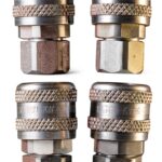 Milton 1/4" FNPT A Style Coupler Pack of 4 Alloy Steel-0
