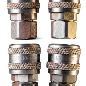 Milton 1/4" FNPT A Style Coupler Pack of 4 Alloy Steel-0