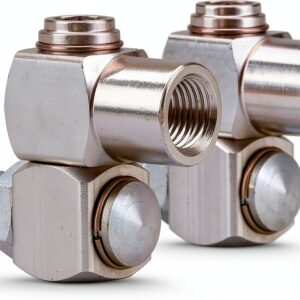 1/4" NPT 360° Swivel Air Hose Connector by WYNNsky Brass Finish-0