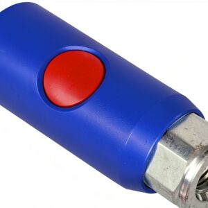 Prevost PRVURC061201 Coupler 1/4" Truflate Safety Fitting Blue/Red-0