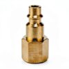 Air Hose Fittings 1/4" NPT Female Plug Qolekog Brass 2‑Piece-2