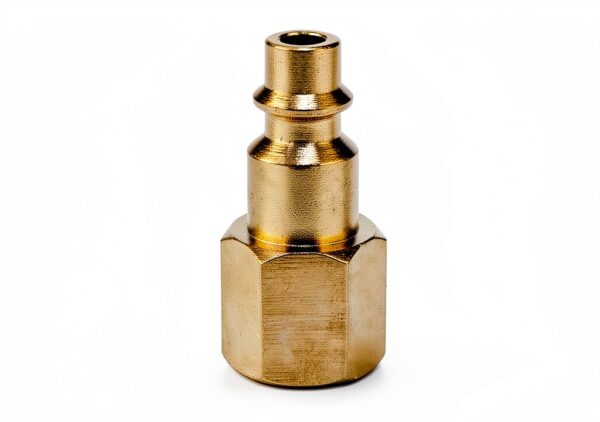 Air Hose Fittings 1/4" NPT Female Plug Qolekog Brass 2‑Piece-2