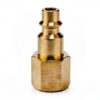 Air Hose Fittings 1/4" NPT Female Plug Qolekog Brass 2‑Piece-1