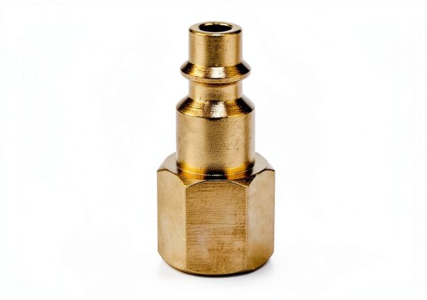Air Hose Fittings 1/4" NPT Female Plug Qolekog Brass 2‑Piece-1