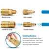 RNSXYAT 14-Piece Air Hose Fittings 1/4 Inch NPT Brass Connect Kit-3